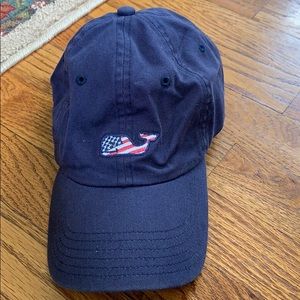 Navy blue Vineyard Vines hat w/USA Whale